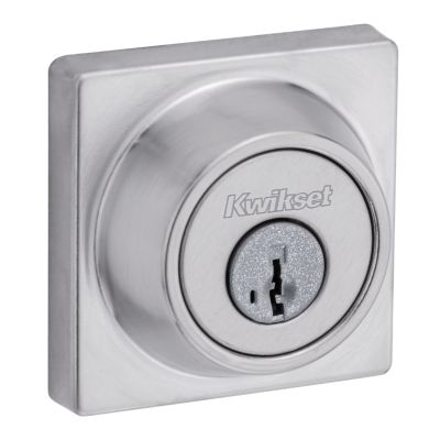 660 Contemporary Square Deadbolt - Keyed One Side - Featuring SmartKey