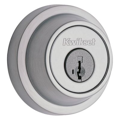 660 Contemporary Round Deadbolt - Keyed One Side - featuring SmartKey