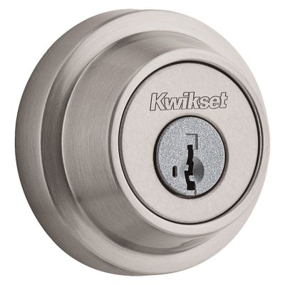 660 Contemporary Round Deadbolt - Keyed One Side - featuring SmartKey