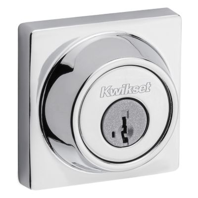 660 Contemporary Square Deadbolt - Keyed One Side - Featuring SmartKey