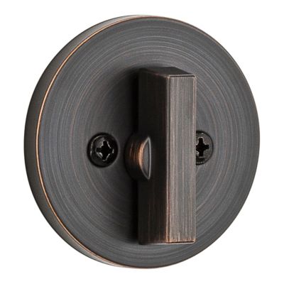 663 Contemporary Round One Sided Deadbolt - Thumb Turn Only