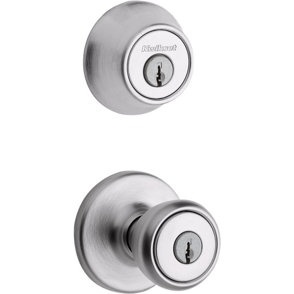 Satin Chrome Tylo Security Set Deadbolt Keyed Both Side With