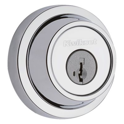 665 Contemporary Round Deadbolt - Keyed Both Sides - featuring SmartKey