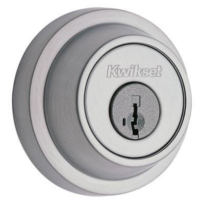 665 Contemporary Round Deadbolt - Keyed Both Sides - featuring SmartKey