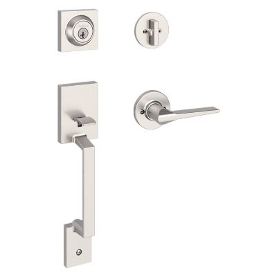 Amador Handleset with Hollis Lever - Deadbolt Keyed One Side - featuring SmartKey