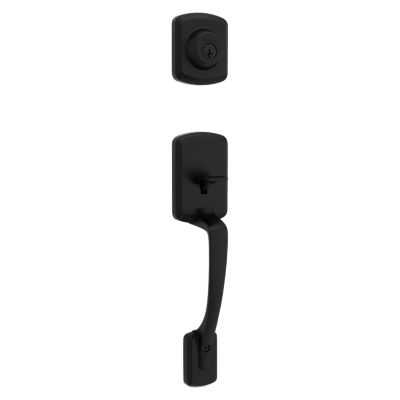 Henley Handleset with Henley Lever - Deadbolt Keyed One Side - featuring SmartKey