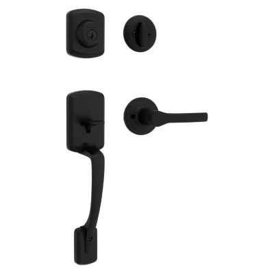 Henley Handleset with Henley Lever - Deadbolt Keyed One Side - featuring SmartKey