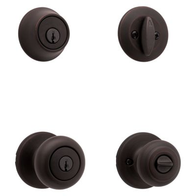 Image for Cove Security Set - Deadbolt Keyed One Side - with Pin & Tumbler