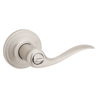 Satin Nickel Tustin Lever - Keyed - featuring SmartKey | Kwikset