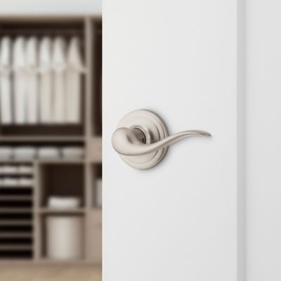 Satin Nickel Tustin Lever - Pull Only | Kwikset