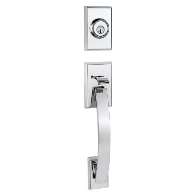 Image for Tavaris Handleset - Deadbolt Keyed One Side (Exterior Only) - featuring SmartKey