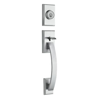 Tavaris Handleset - Deadbolt Keyed One Side (Exterior Only) - featuring SmartKey