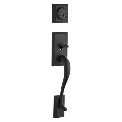 Hawthorne Handleset - Deadbolt Keyed One Side (Exterior Only) - featuring SmartKey