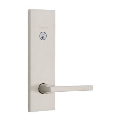 Satin Nickel Halifax Entry Set with Lever - Deadbolt Keyed One