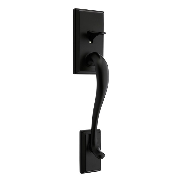 Satin Nickel Hawthorne Handle (Exterior Only) | Kwikset