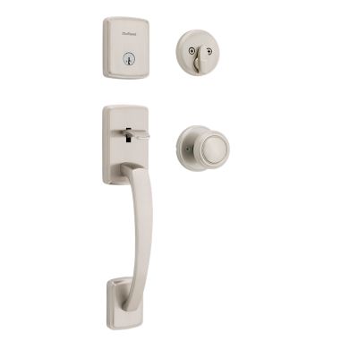 Image for Brentford Handleset with Henrik Knob (Round) - Deadbolt Keyed One Side - featuring SmartKey