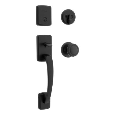 Image for Brentford Handleset with Henrik Knob (Round) - Deadbolt Keyed One Side - featuring SmartKey