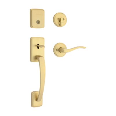 Image for Brentford Handleset with Sedona Lever - Deadbolt Keyed One Side - featuring SmartKey