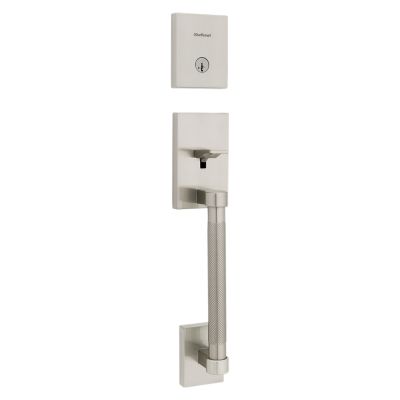 Prava Handleset - Deadbolt Keyed One Side (Exterior Only) - featuring SmartKey