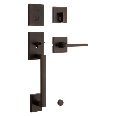 Image for San Clemente Handleset with Halifax Lever - Deadbolt Keyed One Side - featuring SmartKey