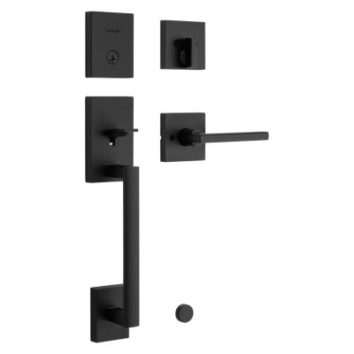 San Clemente Handleset with Halifax Lever - Deadbolt Keyed One Side - featuring SmartKey