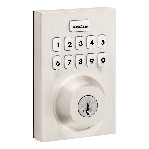 Satin Nickel Home Connect 620 Contemporary Keypad Connected Smart