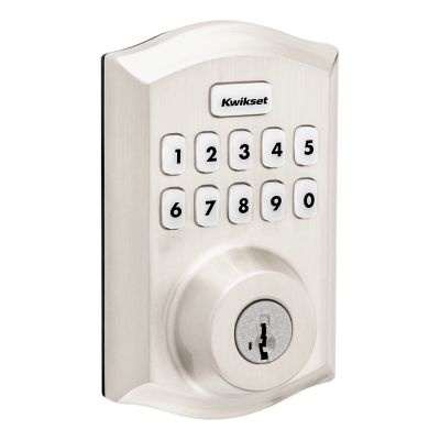 Satin Nickel 914 SmartCode Traditional Electronic Deadbolt with Z