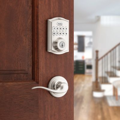 Satin Nickel Home Connect 620 Traditional Keypad Connected Smart