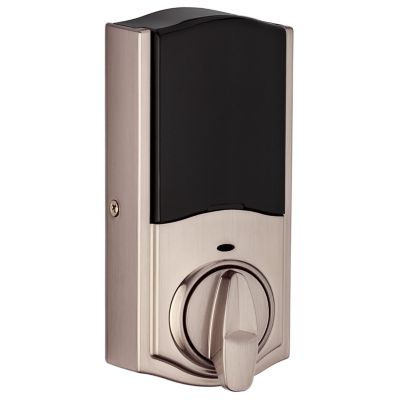 Satin Nickel 888 SmartCode Electronic Deadbolt with Z-Wave