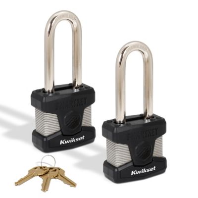 2 in Laminated Steel Padlock with 2-1/2 in Stainless Steel Shackle - featuring SmartKey