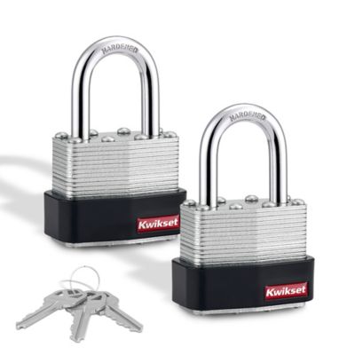 1-3/4 in Laminated Steel Padlock with 1-1/16 in Hardened Steel Shackle