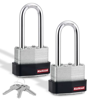 1-3/4 in Laminated Steel Padlock with 2 in Hardened Steel Shackle