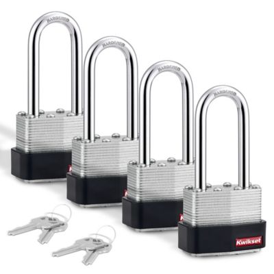 1-3/4 in Laminated Steel Padlock with 2 in Hardened Steel Shackle