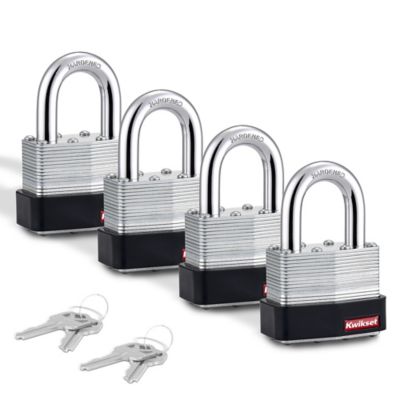 2 in Laminated Steel Padlock with 1-1/8 in Hardened Steel Shackle