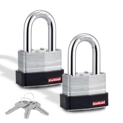 2 in Laminated Steel Padlock with 1-1/2 in Hardened Steel Shackle