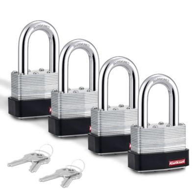 2 in Laminated Steel Padlock with 1-1/2 in Hardened Steel Shackle