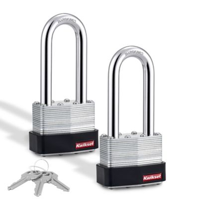 2 in Laminated Steel Padlock with 2-1/2 in Hardened Steel Shackle