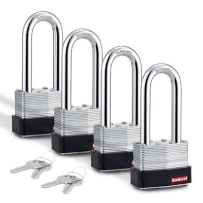 2 in Laminated Steel Padlock with 2-1/2 in Hardened Steel Shackle