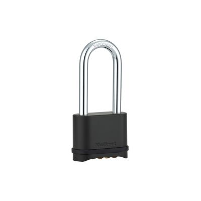 2 in Zinc Combination Padlock with 2-1/4 in Shackle