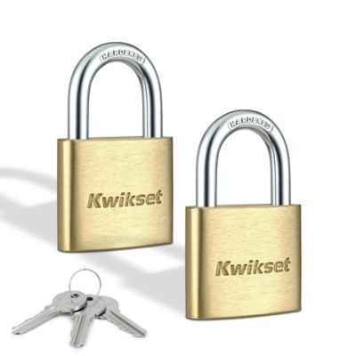 1-9/16 in Brass Padlock with 7/8 in Hardened Steel Shackle