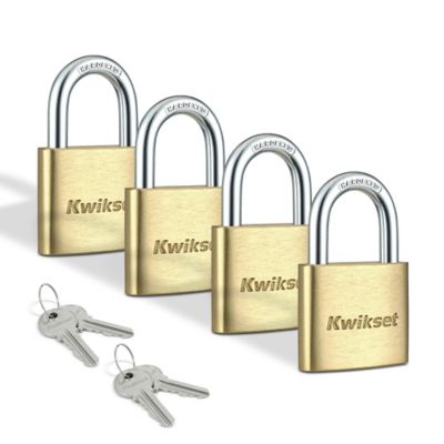 1-9/16 in Brass Padlock with 7/8 in Hardened Steel Shackle
