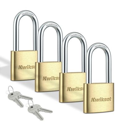 1-9/16 in Brass Padlock with 1-1/2 in Hardened Steel Shackle