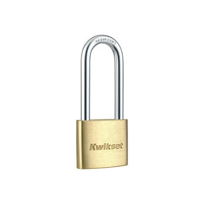 1-9/16 in Brass Padlock with 2 in Hardened Steel Shackle