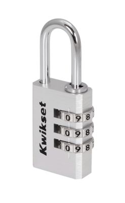 1-1/8 in Aluminum Combination Padlock