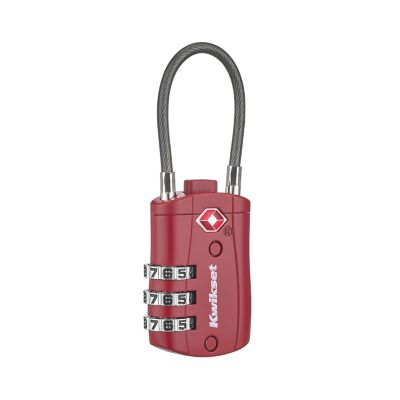 Image for 1-3/16 in TSA Approved Combination Luggage Lock with Cable
