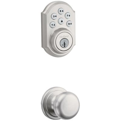 909 Smartcode Traditional Electronic Deadbolt with Hancock Knob