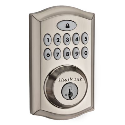 Satin Nickel 955 SmartCode Electronic Pembroke Lever | Kwikset