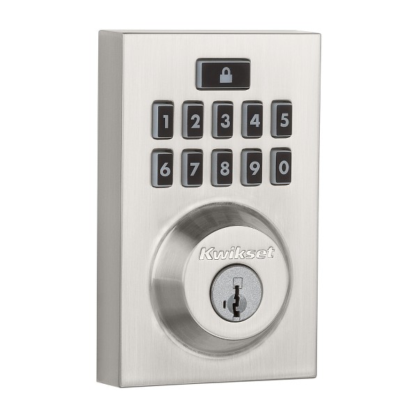 Satin Nickel 914 SmartCode Contemporary Electronic Deadbolt with Z