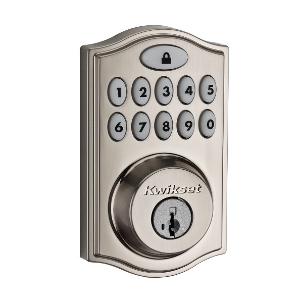 Satin Nickel 914 SmartCode Traditional Electronic Deadbolt with Z