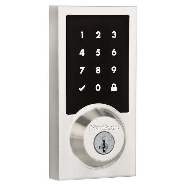 Satin Nickel 916 Smartcode Contemporary Electronic Deadbolt with